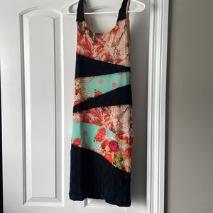 Jean Paul Gaultier floral color lock mini dress- Size S